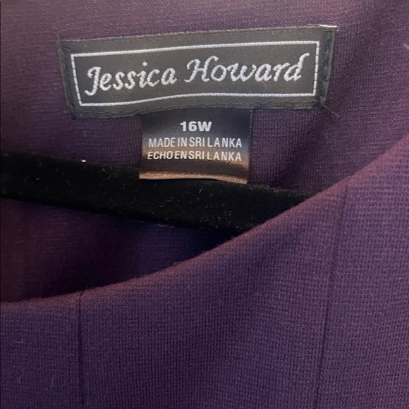 Jessica Howard purple dress size 16W NWT - Picture 2 of 4